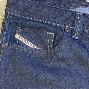 Diesel -Dark Blue Straight Larkee Jeans.